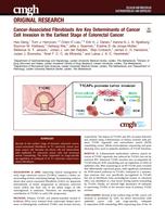 Cancer-associated fibroblasts are key determinants of cancer cell Invasion in the earliest stage of colorectal cancer