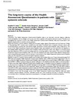 The long-term course of the Health Assessment Questionnaire in patients with systemic sclerosis