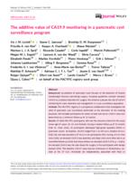 The additive value of CA19.9 monitoring in a pancreatic cyst surveillance program