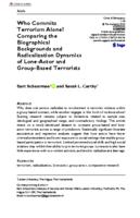 Who commits terrorism alone? Comparing the biographical backgrounds and radicalization dynamics of lone-actor and group-based terrorists
