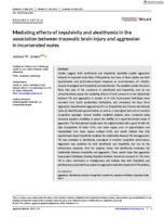 Mediating effects of impulsivity and alexithymia in the association between traumatic brain injury and aggression in incarcerated males