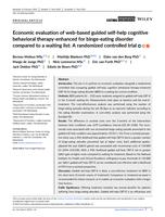 Economic evaluation of web-based guided self-help cognitive behavioral therapy-enhanced for binge-eating disorder compared to a waiting list: A randomized controlled trial