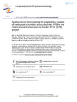 Application of data pooling to longitudinal studies of early post-traumatic stress disorder (PTSD)