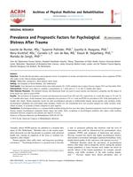 Prevalence and prognostic factors for psychological distress after trauma