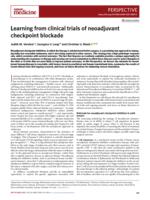 Learning from clinical trials of neoadjuvant checkpoint blockade