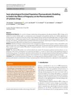 Semi-physiological enriched population pharmacokinetic modelling to predict the effects of pregnancy on the pharmacokinetics of cytotoxic drugs