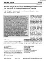 Rational design of covalent multiheme cytochrome‐carbon dot biohybrids for photoinduced electron transfer