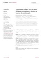 Liposomes loaded with vitamin D3 induce regulatory circuits in human dendritic cells