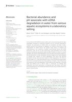 Bacterial abundance and pH associate with eDNA degradation in water from various aquatic ecosystems in a laboratory setting