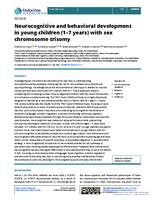 Neurocognitive and behavioral development in young children (1-7 years) with sex chromosome trisomy