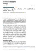 Focusing on cognitive potential as the bright side of mental atypicality