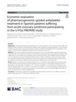 Economic evaluation of pharmacogenomic-guided antiplatelet treatment in Spanish patients suffering from acute coronary syndrome participating in the U-PGx PREPARE study