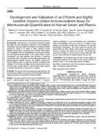 Development and validation of an efficient and highly sensitive enzyme-linked immunosorbent assay for alemtuzumab quantification in human serum and plasma