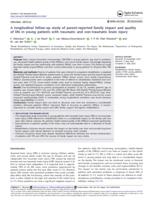 A longitudinal follow-up study of parent-reported family impact and quality of life in young patients with traumatic and non-traumatic brain injury