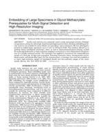 Embedding of large specimens in glycol methacrylate