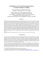 Classification of yeast cells from image features to evaluate pathogen conditions