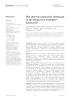 The pharmacogenomic landscape of an Indigenous Australian population