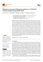 Strategies to increase willingness to receive a COVID-19 vaccine among nursing home staff