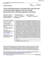 Using cloud infrastructure to facilitate data collection and conversion of HLA diagnostic data for the 18th International HLA and Immunogenetics Workshop