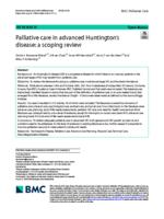 Palliative care in advanced Huntington's disease: a scoping review