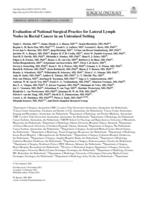 Evaluation of national surgical practice for lateral lymph nodes in rectal cancer in an untrained setting