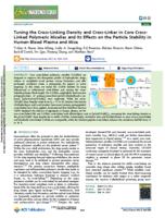 Tuning the cross-linking density and cross-linker in core cross-linked polymeric micelles and its effects on the particle stability in human blood plasma and mice