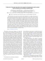 Critical role of electronic states above the vacuum level in photoelectron and secondary electron emission in few-monolayer pentacene films