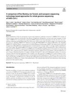 A comparison of five Illumina, Ion Torrent, and nanopore sequencing technology-based approaches for whole genome sequencing of SARS-CoV-2