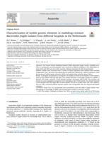 Characterization of mobile genetic elements in multidrug-resistant Bacteroides fragilis isolates from different hospitals in the Netherlands