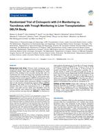 Randomized trial of ciclosporin with 2-h monitoring vs. tacrolimus with trough monitoring in liver transplantation