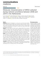 Molecular characterization of MRSA collected during national surveillance between 2008 and 2019 in the Netherlands