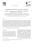 Computing with DNA by operating on plasmids