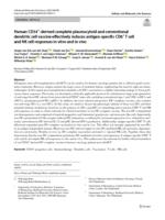 Human CD34+-derived complete plasmacytoid and conventional dendritic cell vaccine effectively induces antigen-specific CD8+T cell and NK cell responses in vitro and in vivo