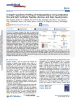 In-depth specificity profiling of endopeptidases using dedicated mix-and-split synthetic peptide libraries and mass spectrometry