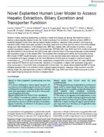 Novel explanted human liver model to assess hepatic extraction, biliary excretion and transporter function