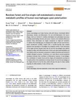 Random forest and live single‐cell metabolomics reveal metabolic profiles of human macrophages upon polarization