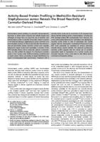 Activity-based protein profiling in methicillin-resistant staphylococcus aureus reveals the broad reactivity of a carmofur-derived probe