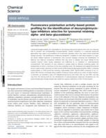 Fluorescence polarisation activity-based protein profiling for the identification of deoxynojirimycin-type inhibitors selective for lysosomal retaining alpha- and beta-glucosidases