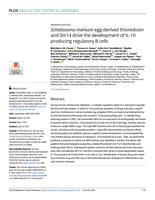 Schistosoma mansoni egg-derived thioredoxin and Sm14 drive the development of IL-10 producing regulatory B cells