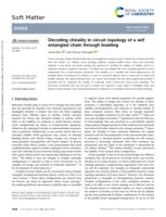 Decoding chirality in circuit topology of a self entangled chain through braiding