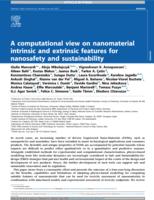 A computational view on nanomaterial intrinsic and extrinsic features for nanosafety and sustainability