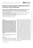 Spatial and temporal regulation of DNA fragmentation in the aleurone of germinating barley