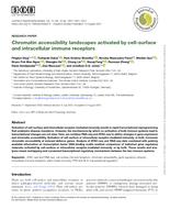 Chromatin accessibility landscapes activated by cell-surface and intracellular immune receptors