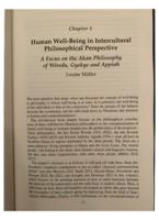 Human well-being in intercultural philosophical perspective