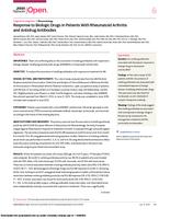 Response to biologic drugs in patients with rheumatoid arthritis and antidrug antibodies