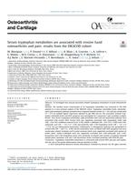 Serum tryptophan metabolites are associated with erosive hand osteoarthritis and pain