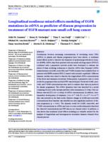 Longitudinal nonlinear mixed effects modeling of EGFR mutations in ctDNA as predictor of disease progression in treatment of EGFR-mutant non-small cell lung cancer