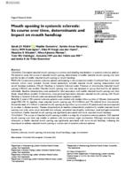 Mouth opening in systemic sclerosis