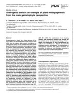 Androgenic switch: an example of plant embryogenesis from the male gametophyte perspective