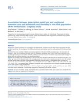 Association between prescription opioid use and unplanned intensive care unit admission and mortality in the adult population of the Netherlands